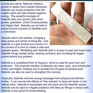 2 pc raw Selenite